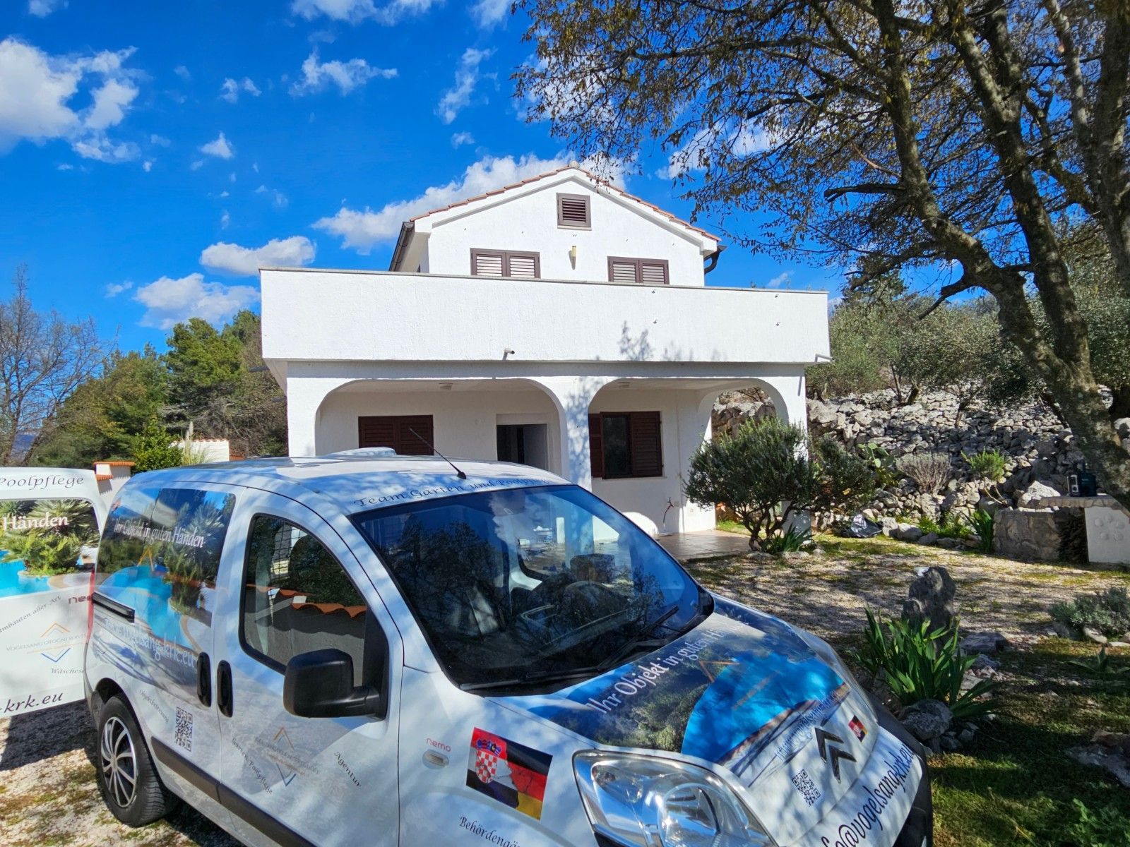 Fassade erneuer Insel Krk Kroatien