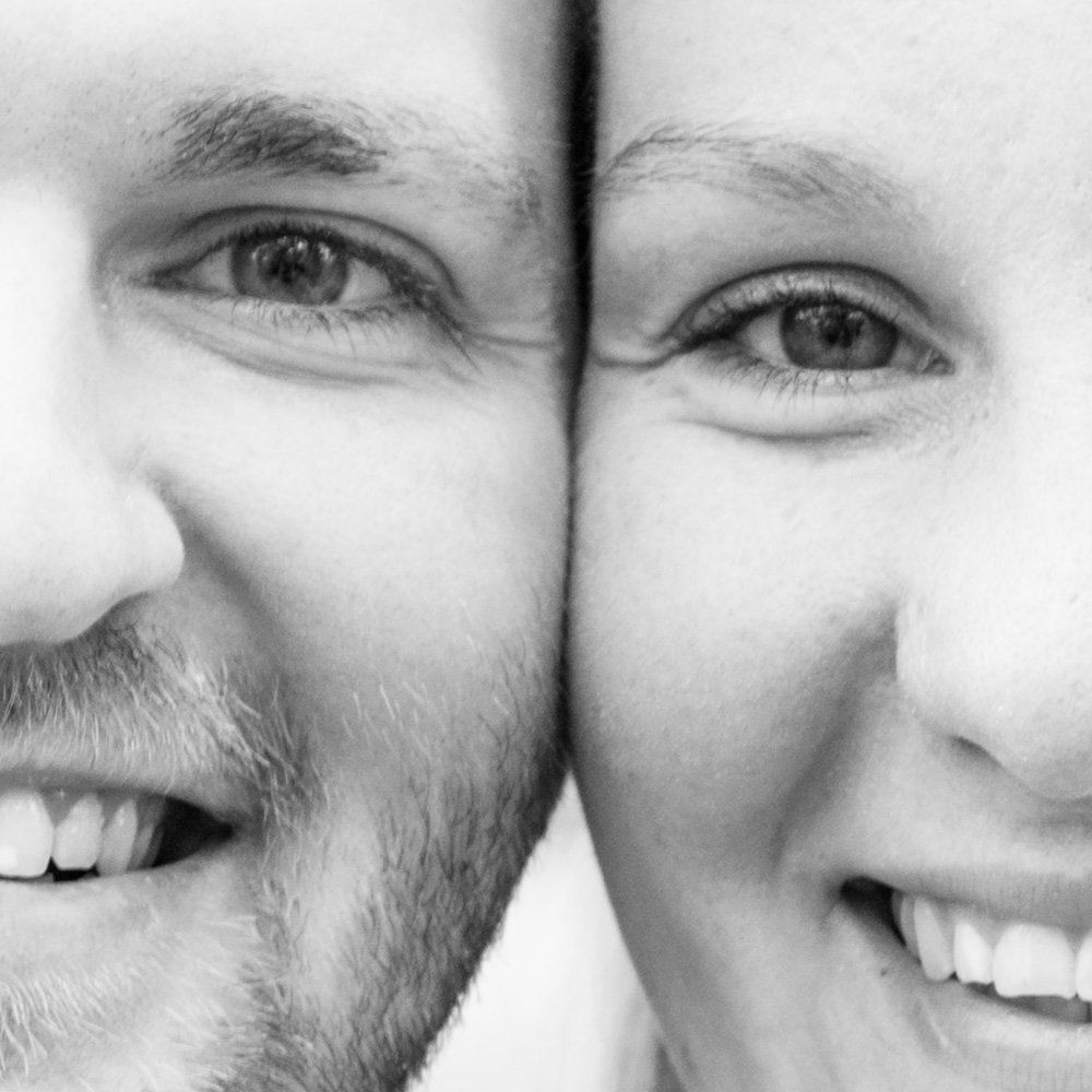 Nahaufnahme von zwei Gesichtern Fotograf Kiel