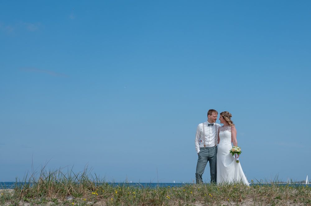 Hochzeitsfoto am strand in Kiel
