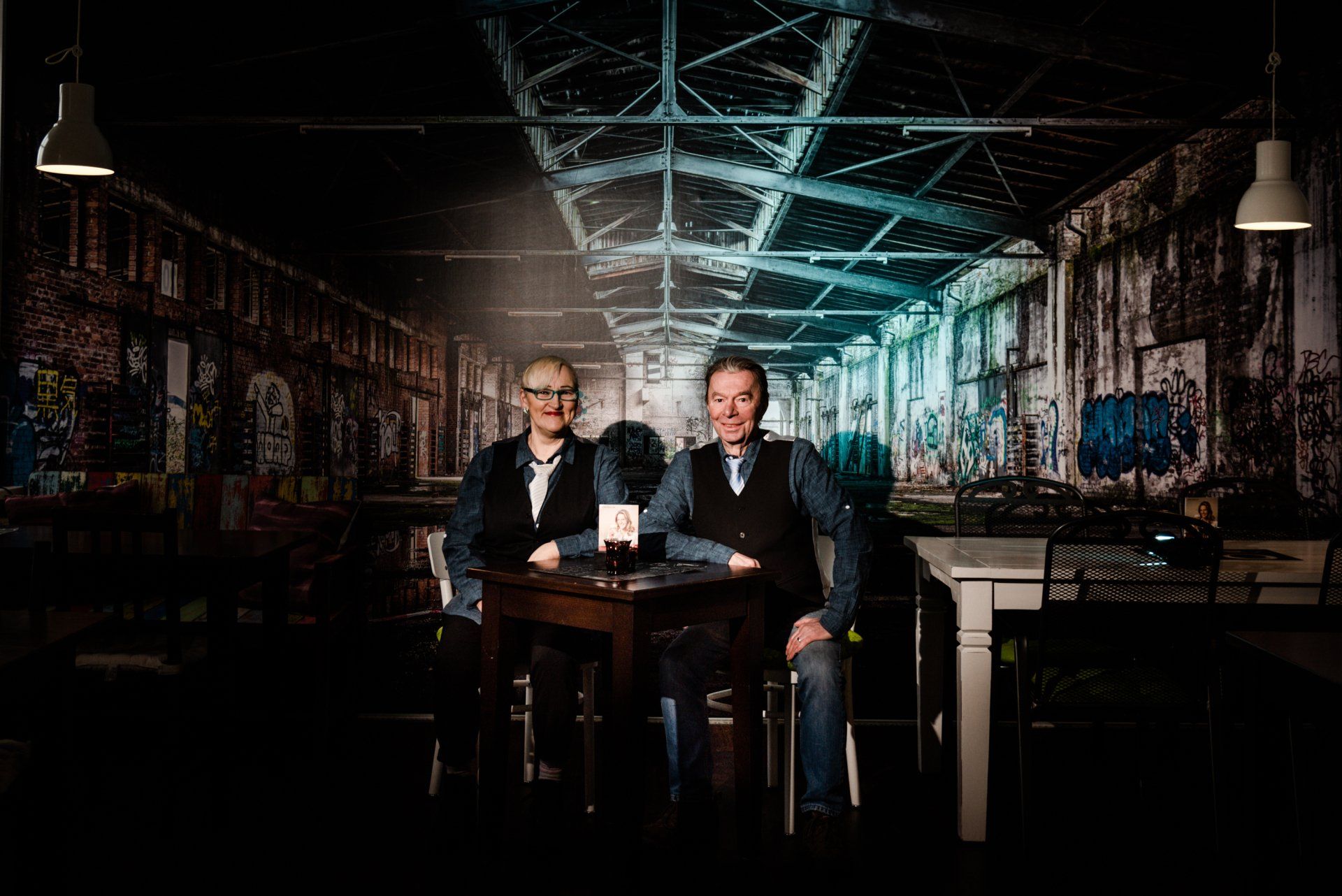 Birgit und Stefan in ihrem Bistro