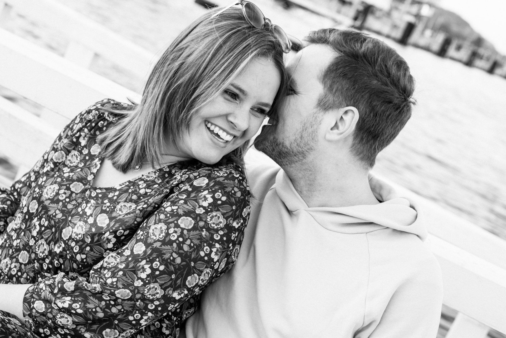 Fotograf Kiel Paar lacht