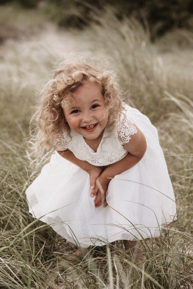 Mädchen in den Dünen