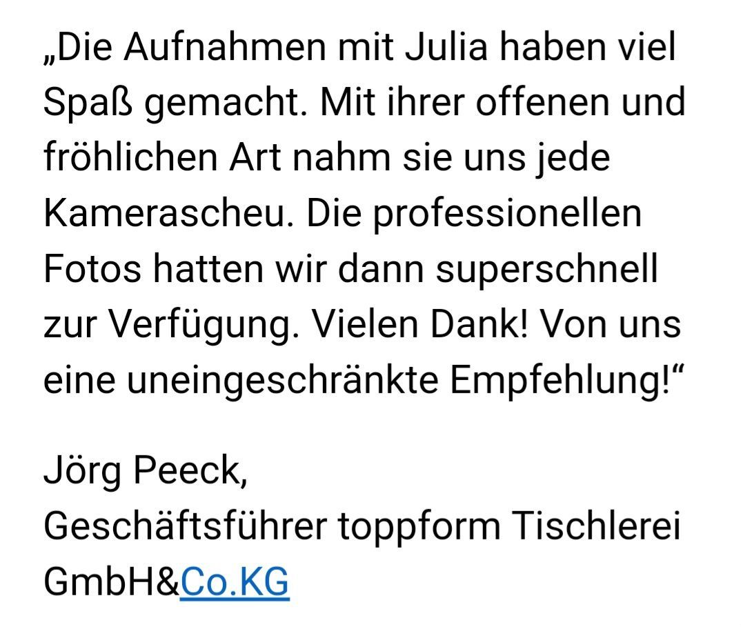 Kundenmeinung zu Businessfotos von mir