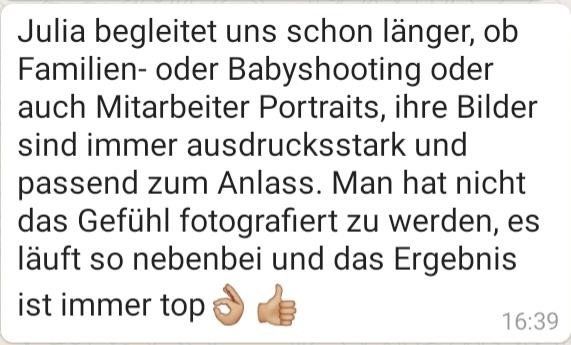 5 Sterne Bewertung für Julia Petersen