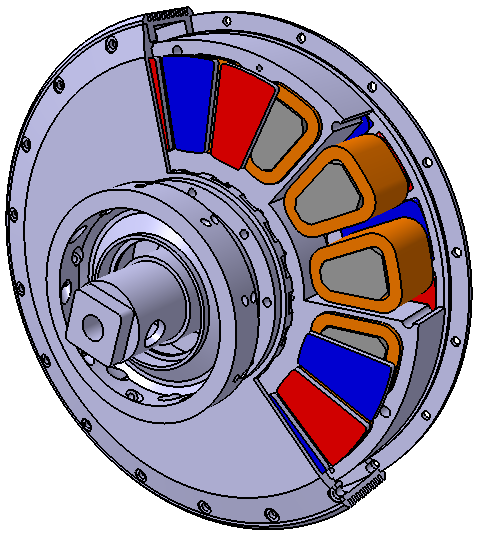 Axial Flux Motor Topology with Improved Cooling