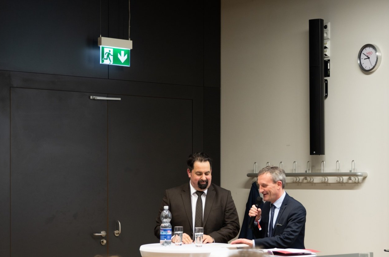 Aiman Mazyek, Vorsitzender des Zentralrat der Muslime und Thomas Geisel, OB der Landeshauptstadt Düsseldorf beim XII. Zukunftsforum Islam