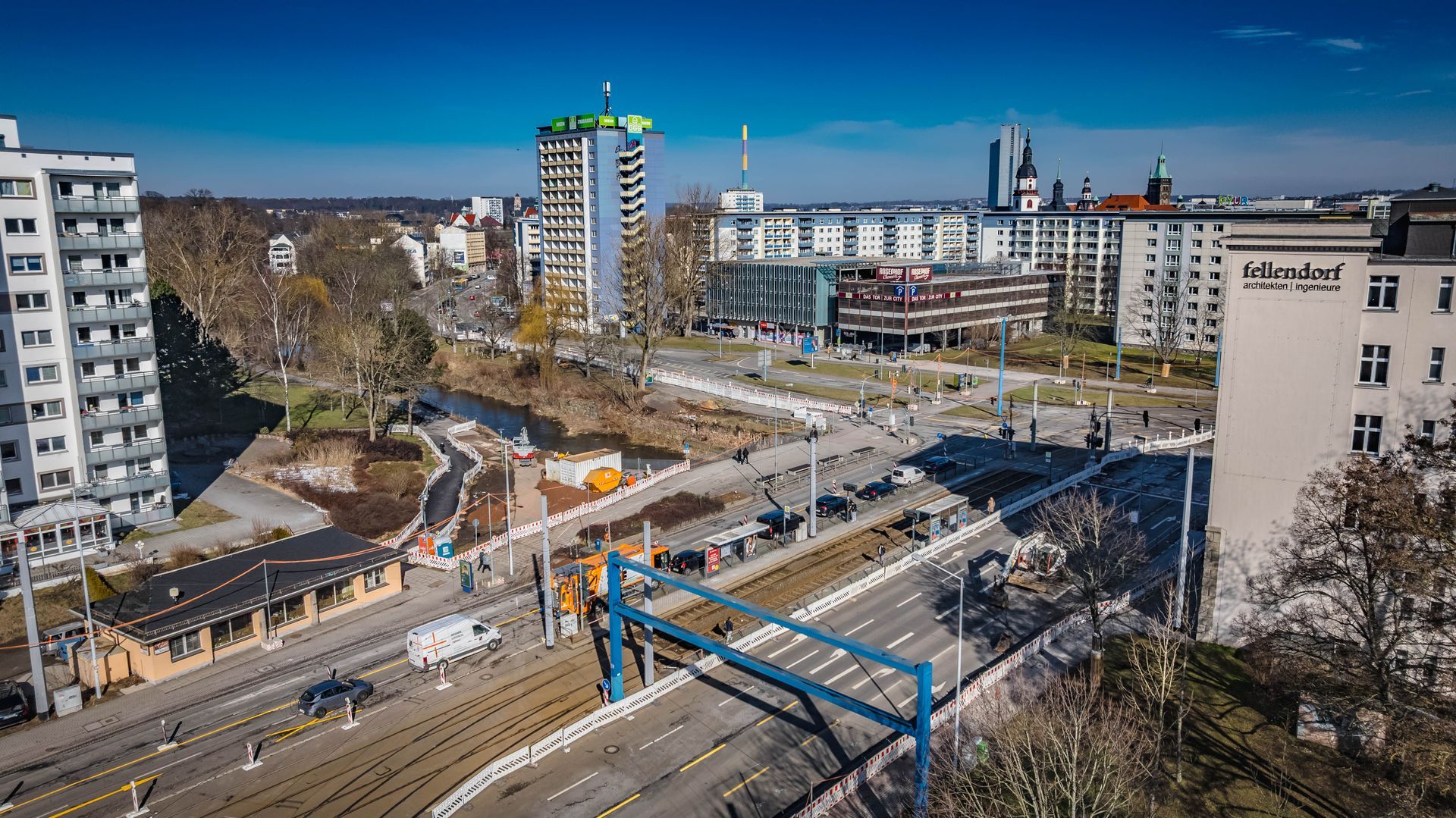 Chemnitz baut. Falkeplatz Chemnitz, Chemnitzer Modell Stufe 4