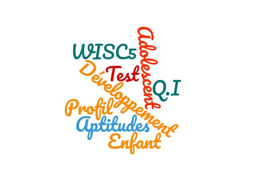 Nuage de mots Q.I. test WISC 5 Nuage de mots Q.I. test WISC 5