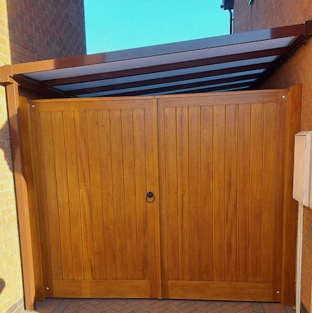 Carport with Garage Door