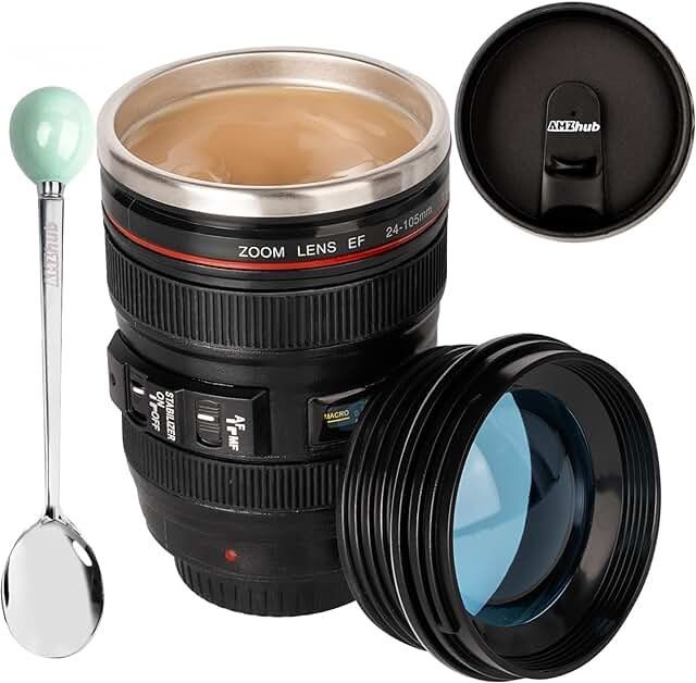 Camera coffee mug with lid page on Spiral Connections