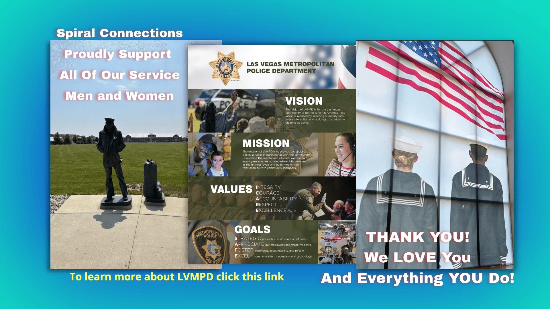 Spiral Connections supports Men in Blue!