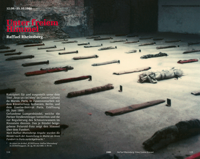 Raffael Rheinsberg: Unter freiem Himmel, 1980