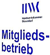 Wir sind ein Mitgliedsbetrieb der Handwerkskammer Düsseldorf Mitgliedsbetrieb der Handwerkskammer Düsseldorf