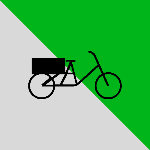 Einspuriges Fahrrad mit verlängertem Gepäckträger bzw. Radstand: Long Tail Lastenrad