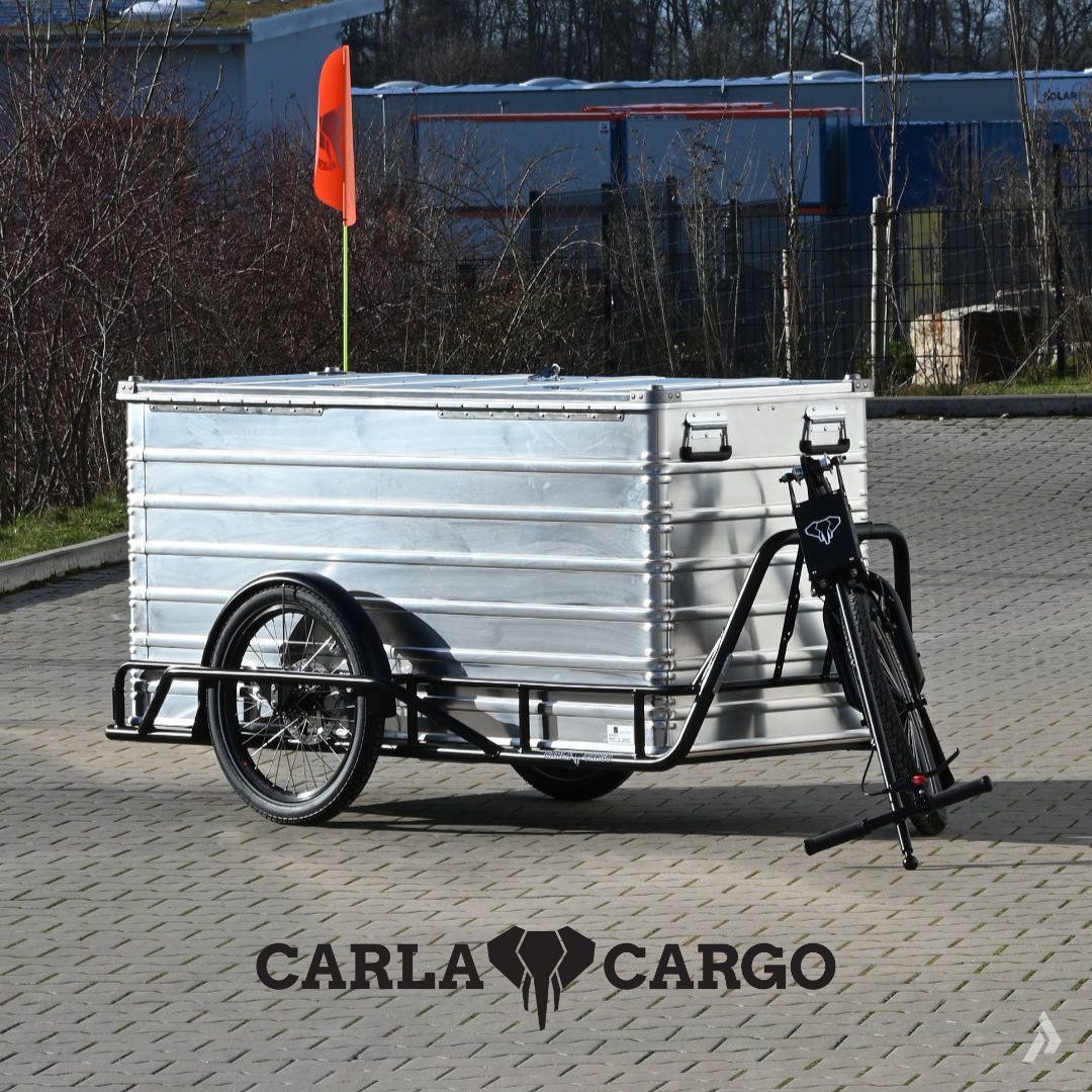 CARLA CARGO Fahrrad- und E-Bike Anhänger mit ZARGES Alukiste