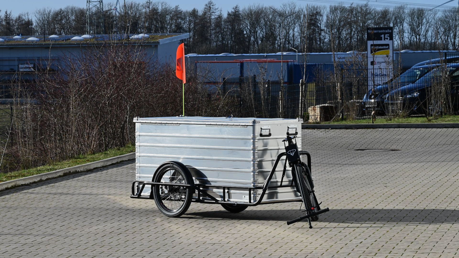 CARLA CARGO Fahrrad Anhänger ZARGES Alukiste E-Bike Trailer