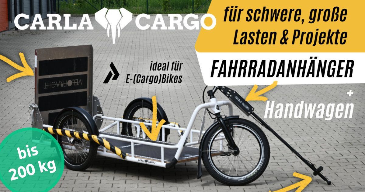 CARLA CARGO Fahrradlastenanhänger CARLA CARGO Fahrradanhänger