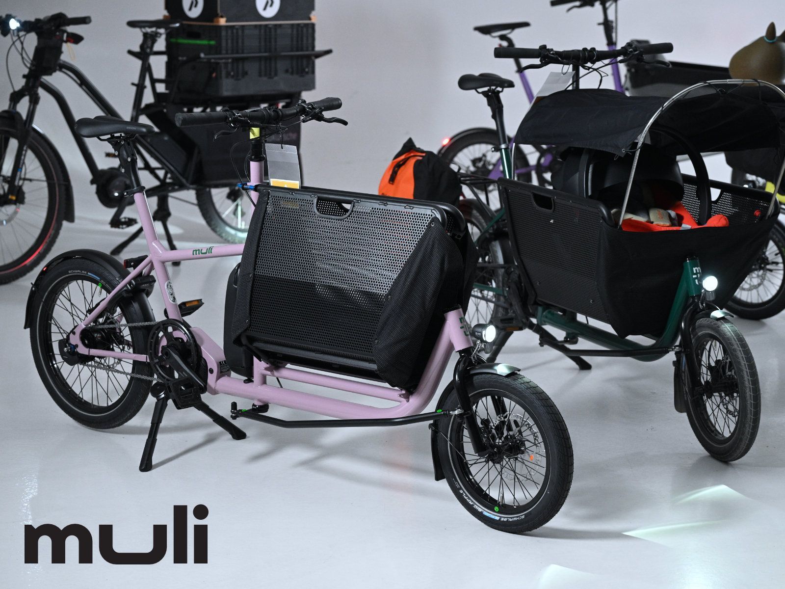 muli kompaktes Lastenrad in Pink Pakumo Cargobike Mobility Paderborn