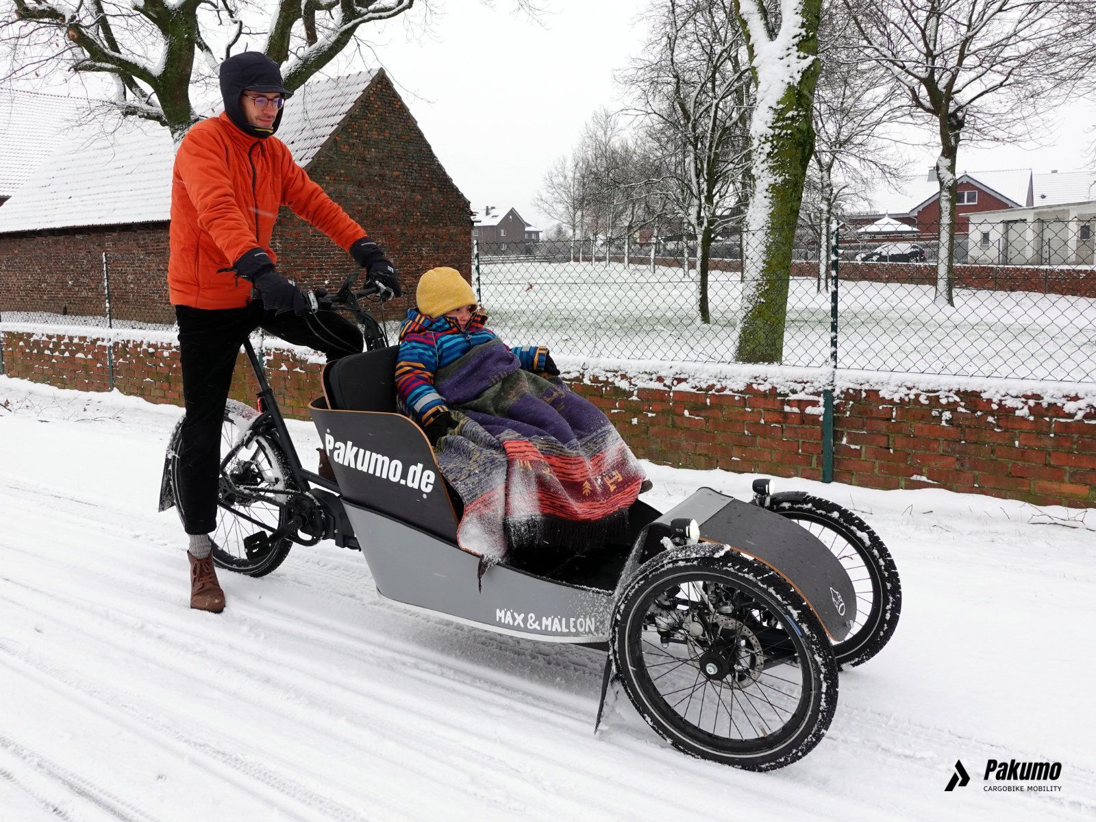 Lastenrad Cargobike für den Transport von Personen Kindern Mäx & Mäleon Pakumo Paderborn