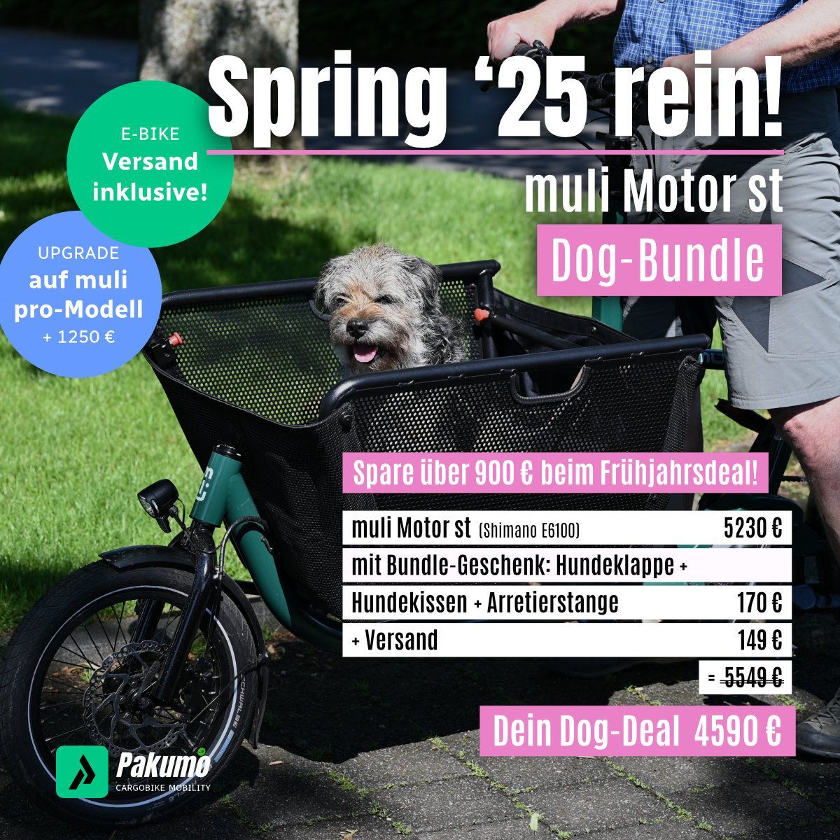YOONIT Dog Seat Hund E-Bike Fahrrad