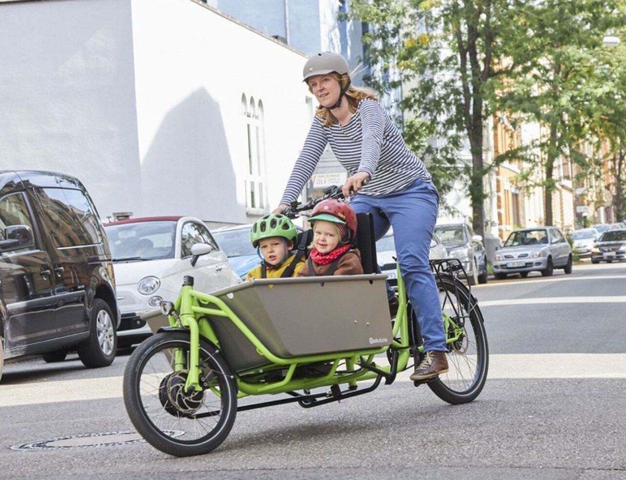 Radkutsche Rapid: Großes einspuriges Lastenrad mit verschiedenen Aufbauoptionen und hohem Komfort durch Stahlrahmen