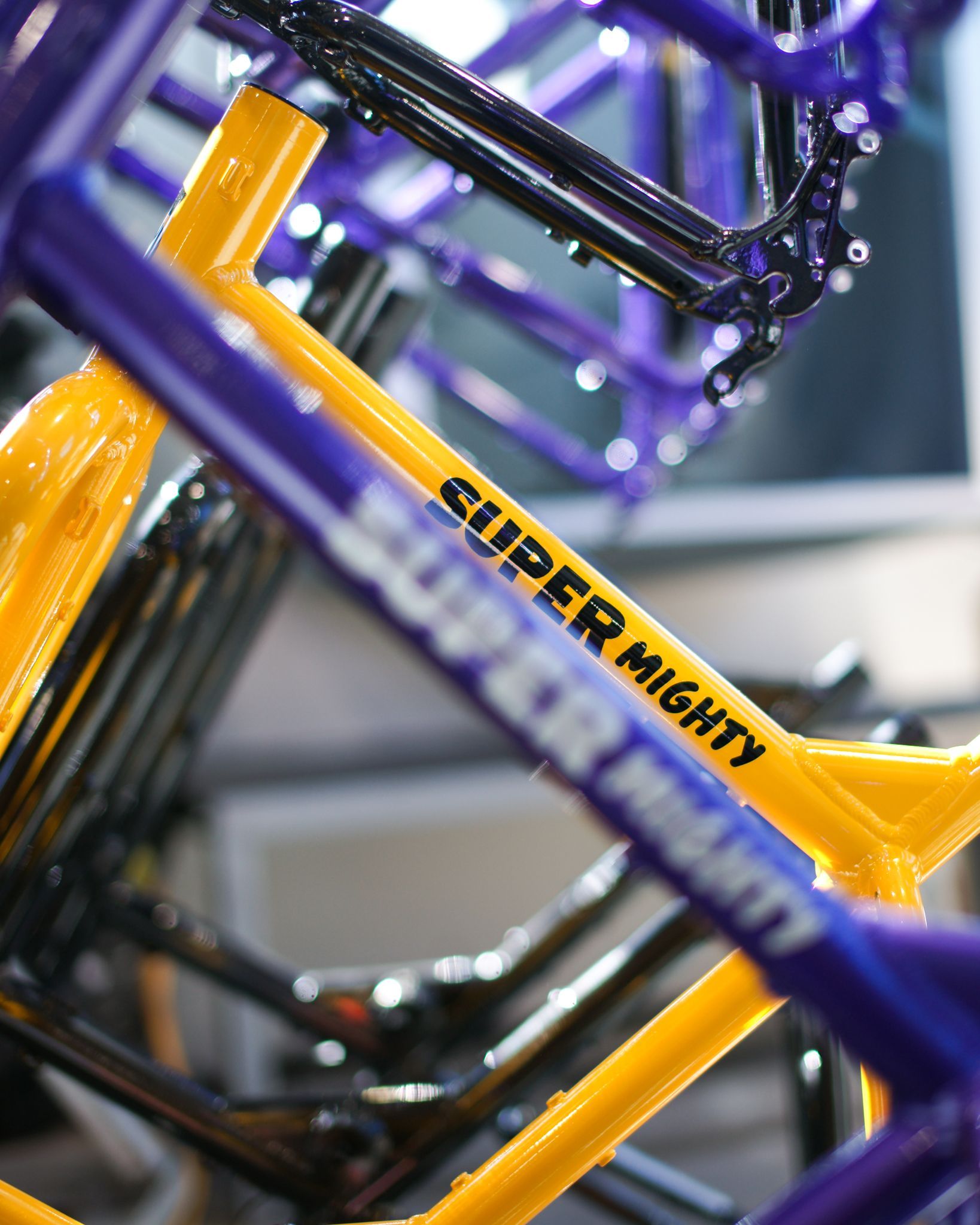 Super Bicycles Produktion Nahaufnahme