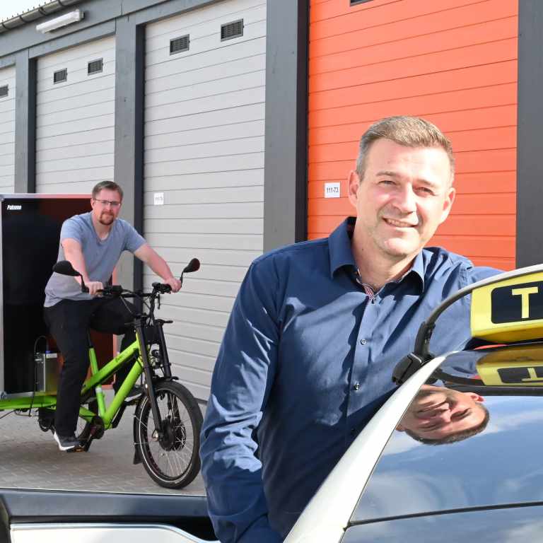 Umweltbewusster Kurierdienst in Paderborn Lieferdienst mit Lastenrad Pakumo Paderborn
