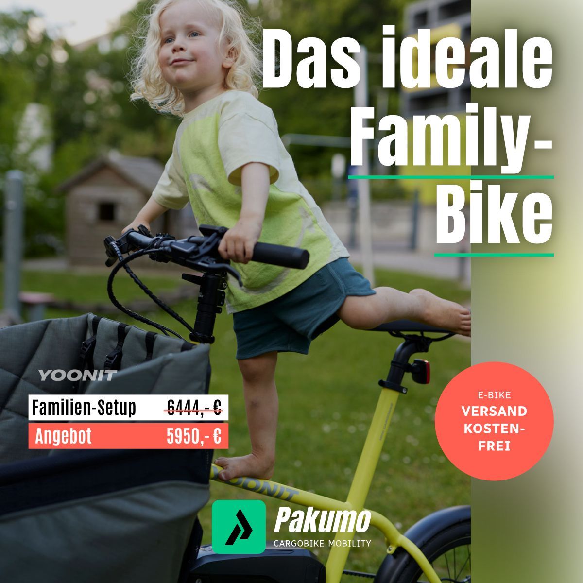YOONIT Familien-Setup-Angebot YOONIT Family E-Bike 2025 SALE