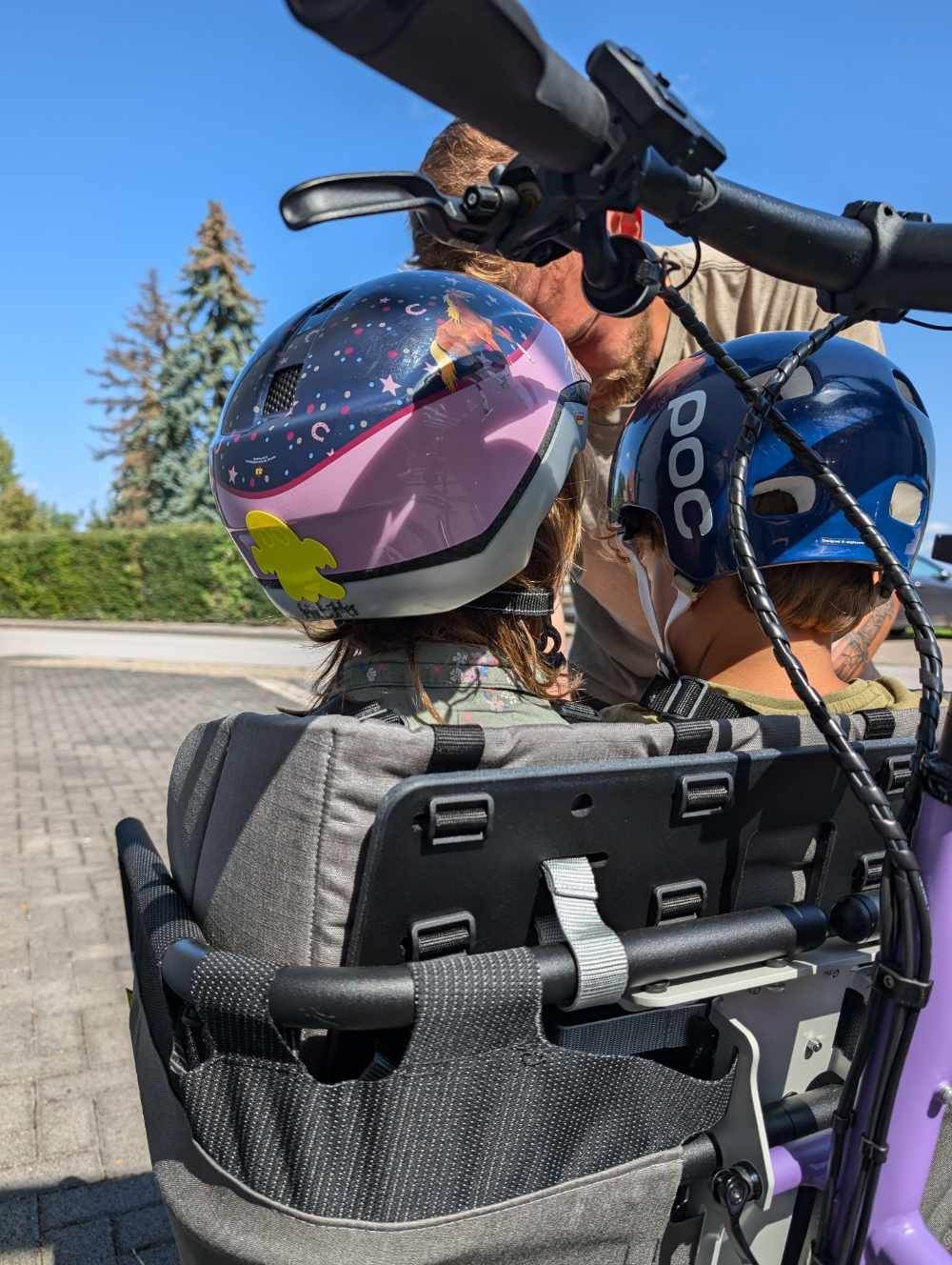 YOONIT Cargobike Kinder im Fahrrad fahren