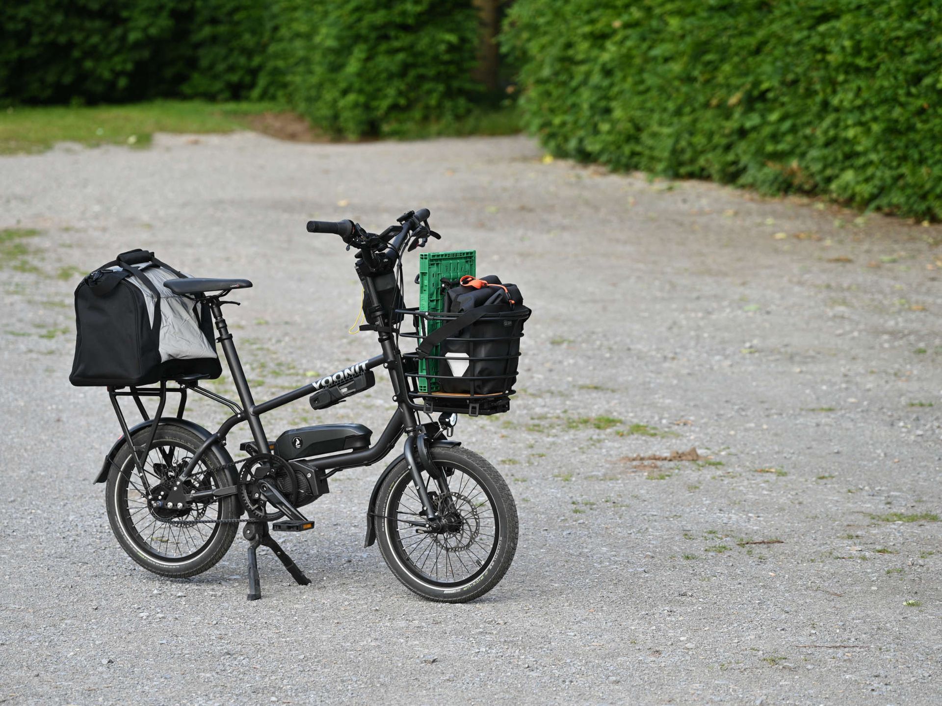 YOONIT Micro kleines E-Bike mit Fahrradkörben von AtranVelo AVS