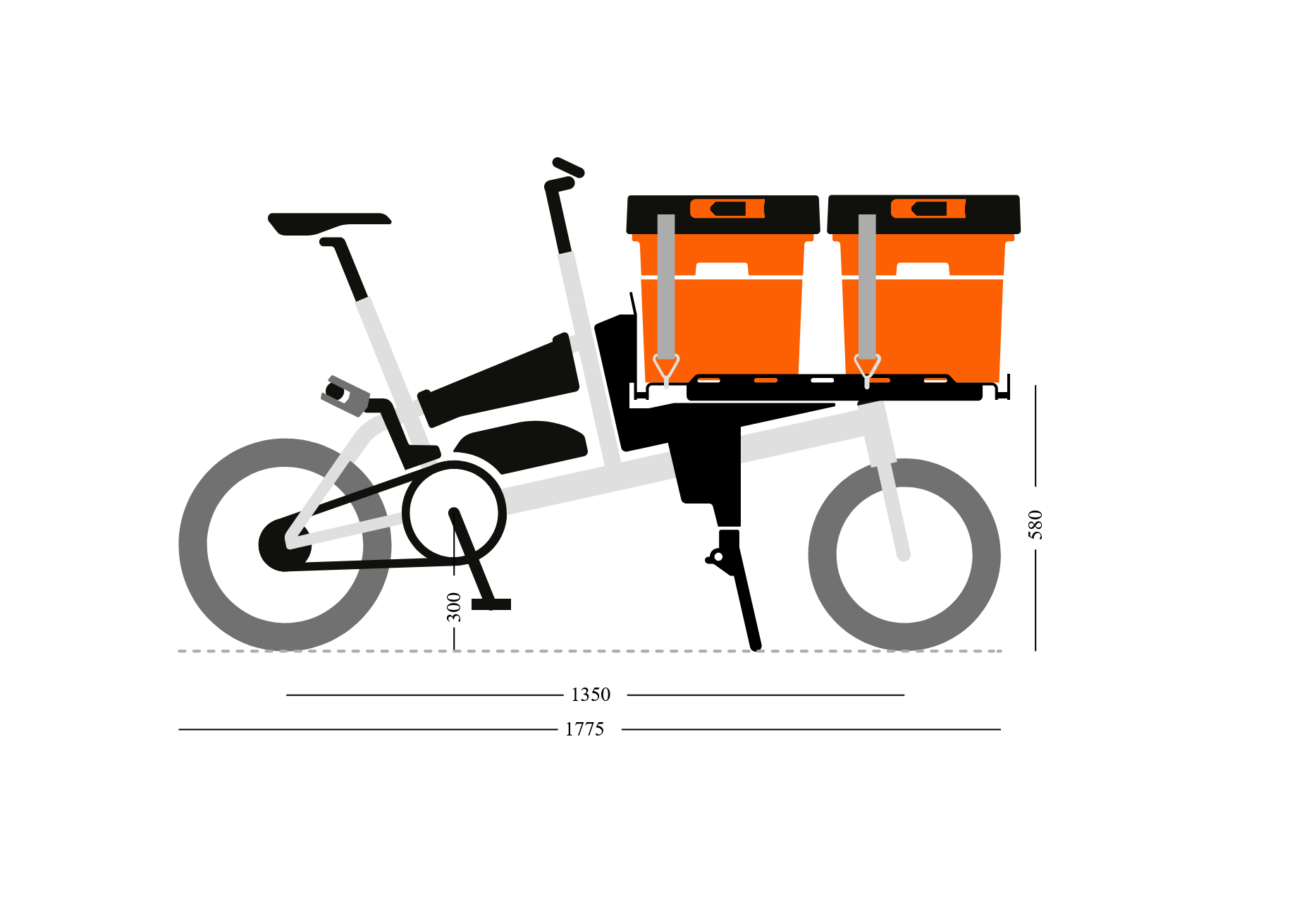 YOONIT PRO 2024 Design Mini Cargobike Pakumo