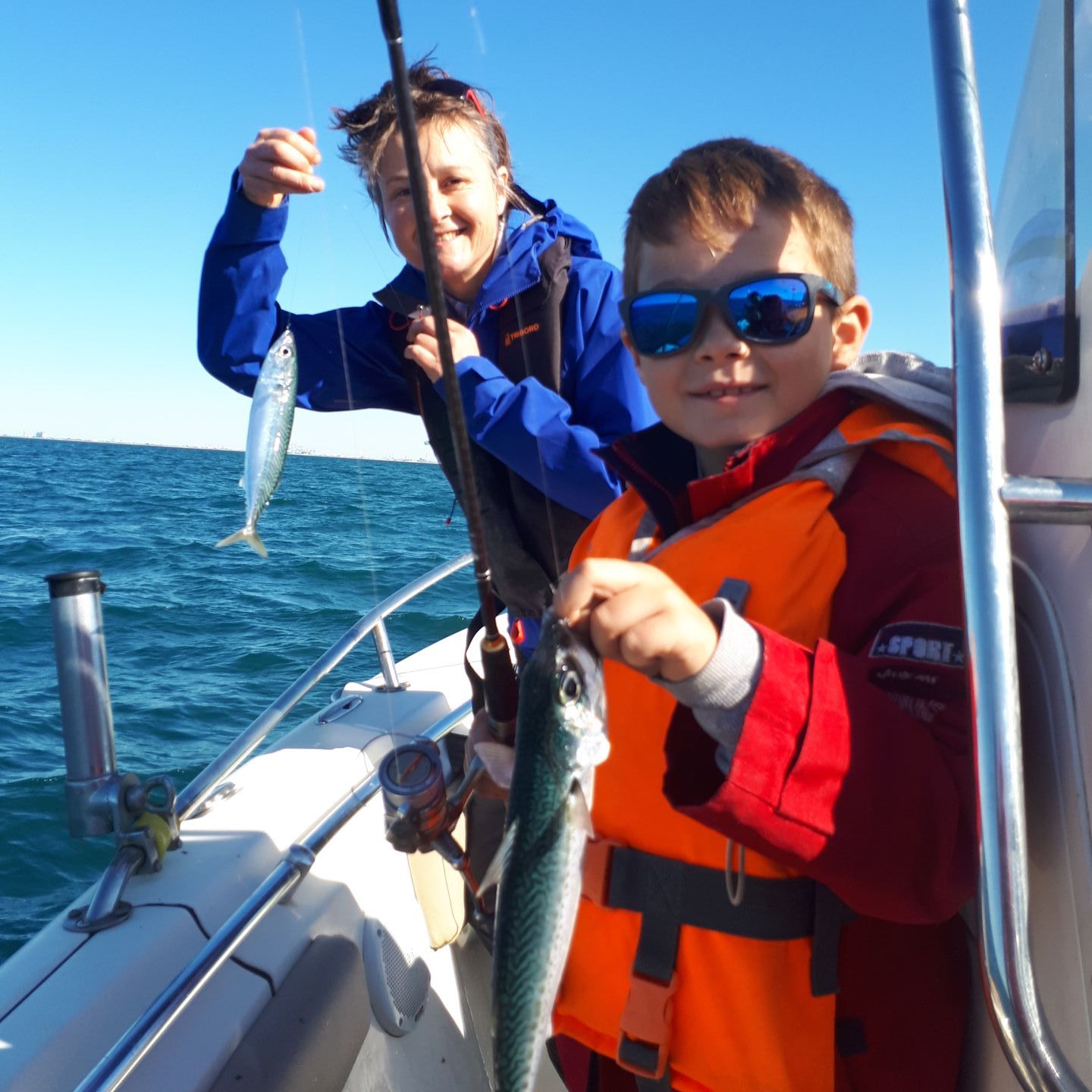 pêche en mer en famille