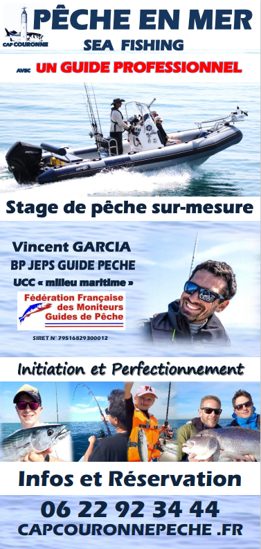 brochure de pêche stage de peche en mer avec un guide