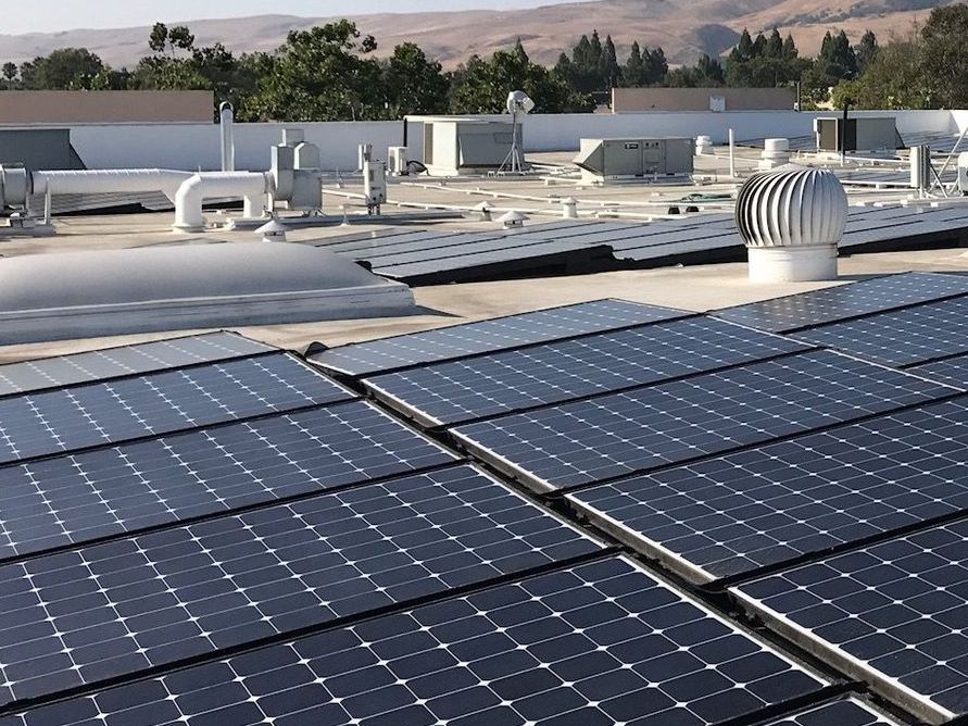 commercial solar panel installation