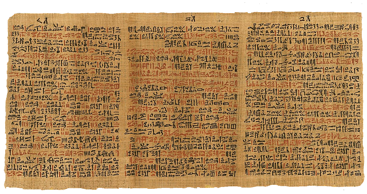 PAPYRUS EBERS , le plus ancien formulaireconnu repertoriant 900 substances avec leurs indications thérapeutiques Papyrus Ebers.  formulaire pharmaceutique,plantes thérapeutiques