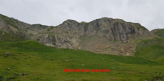llegando al ibón de Espelunciecha.