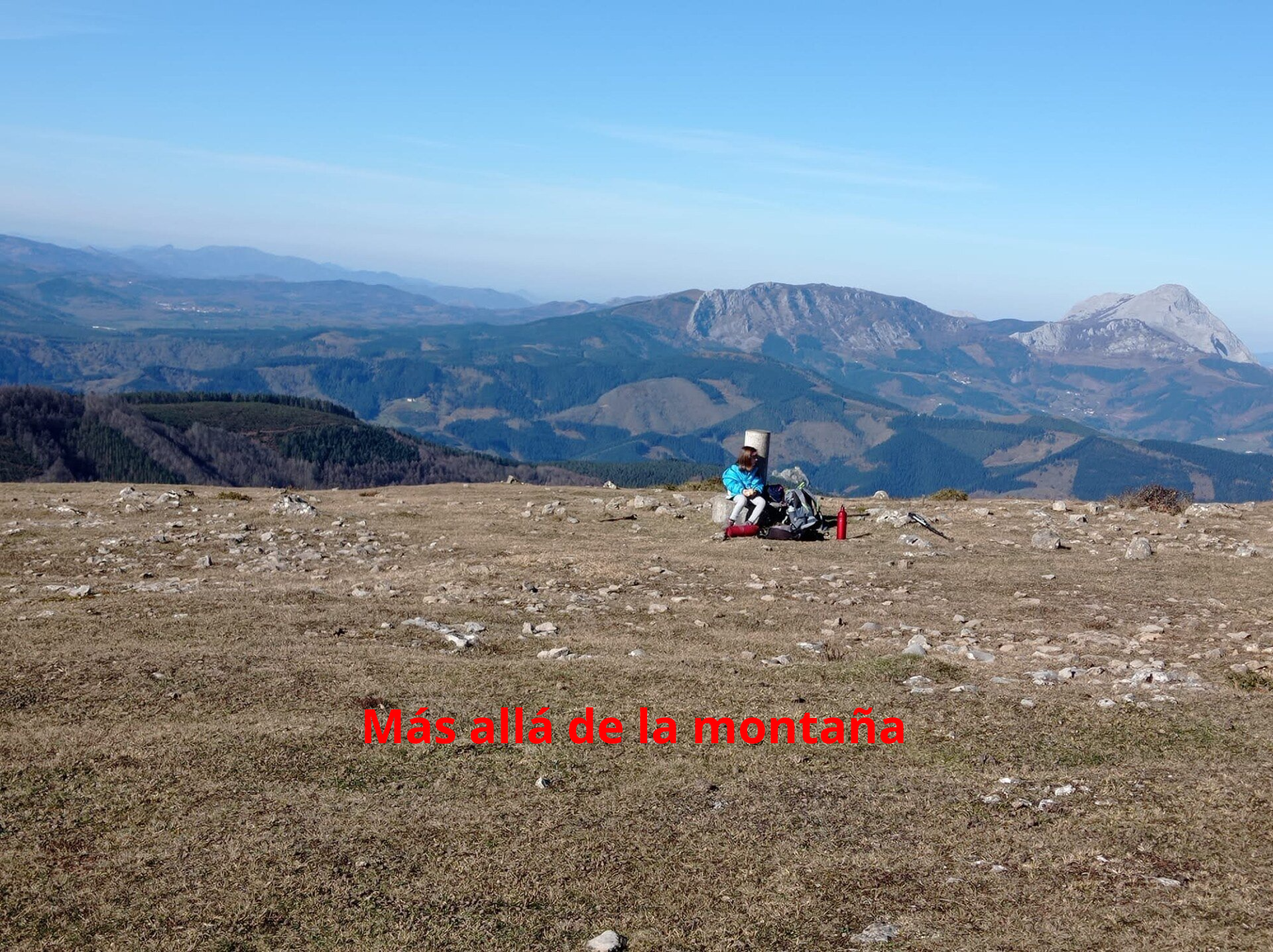 subida a Bizkarlatza en l aSiera de Zaraia
