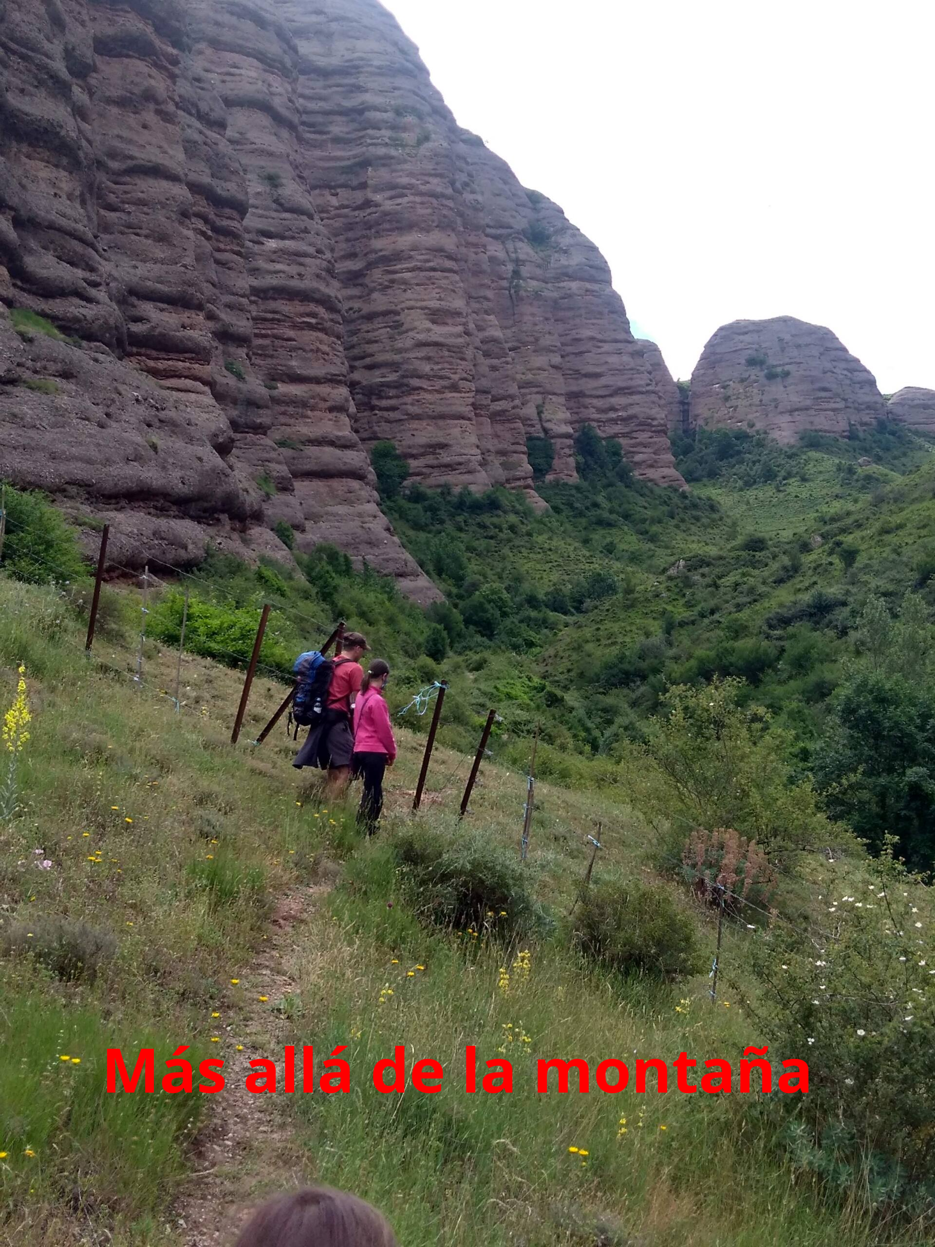 atravesamos una valla hacia el barranco de Entrepuerta