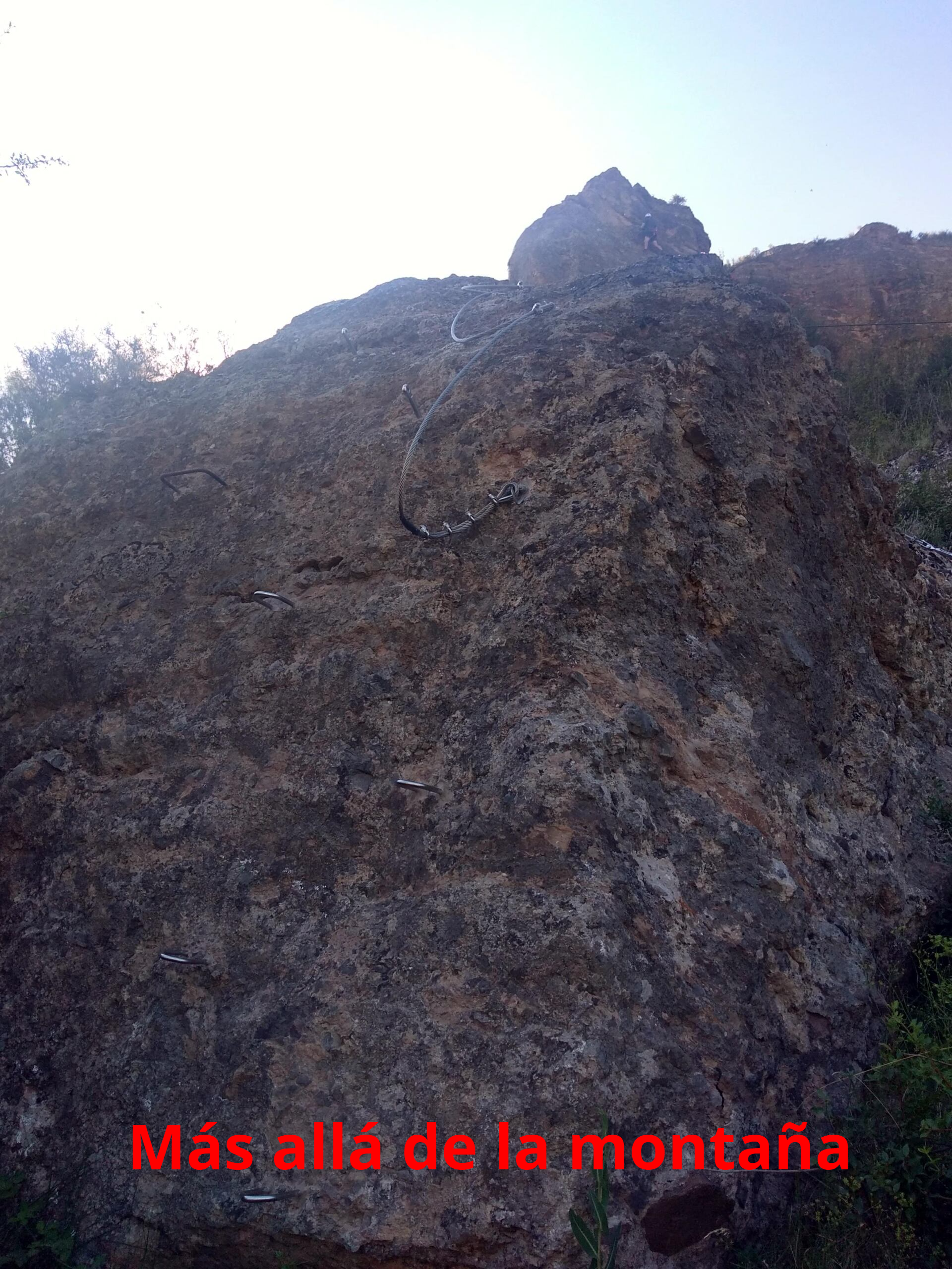 inicio de la via ferrata confinamiento nivel K2