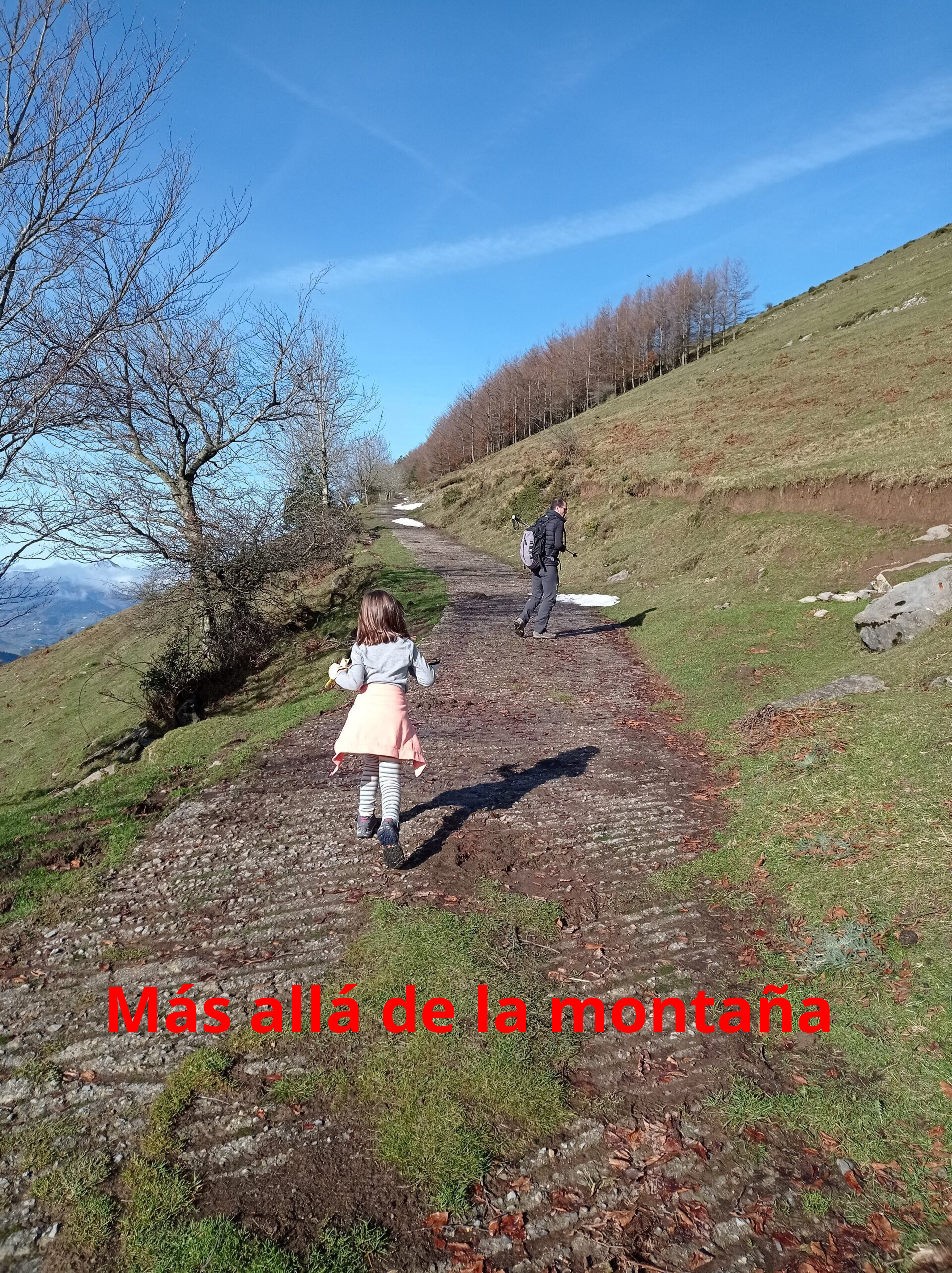 Subida por la pista hacia Aloñamendi