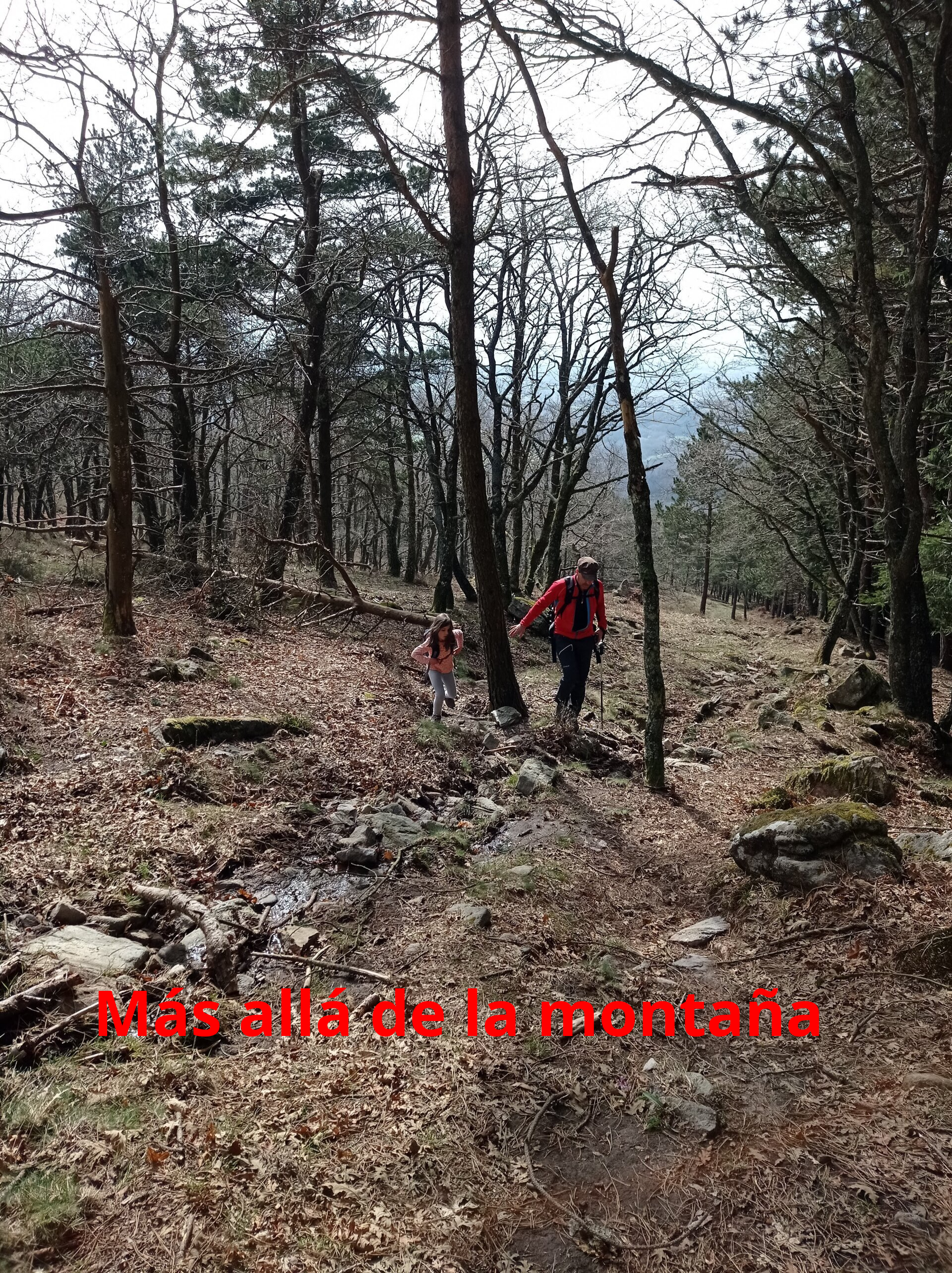 Subida dura hasta la cima de Oketa