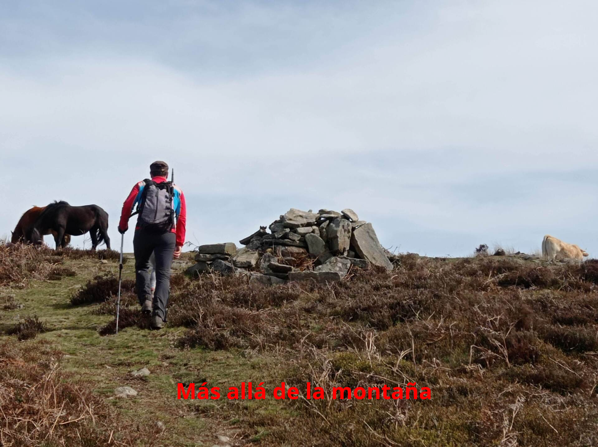 llegando a la cima de Oketa