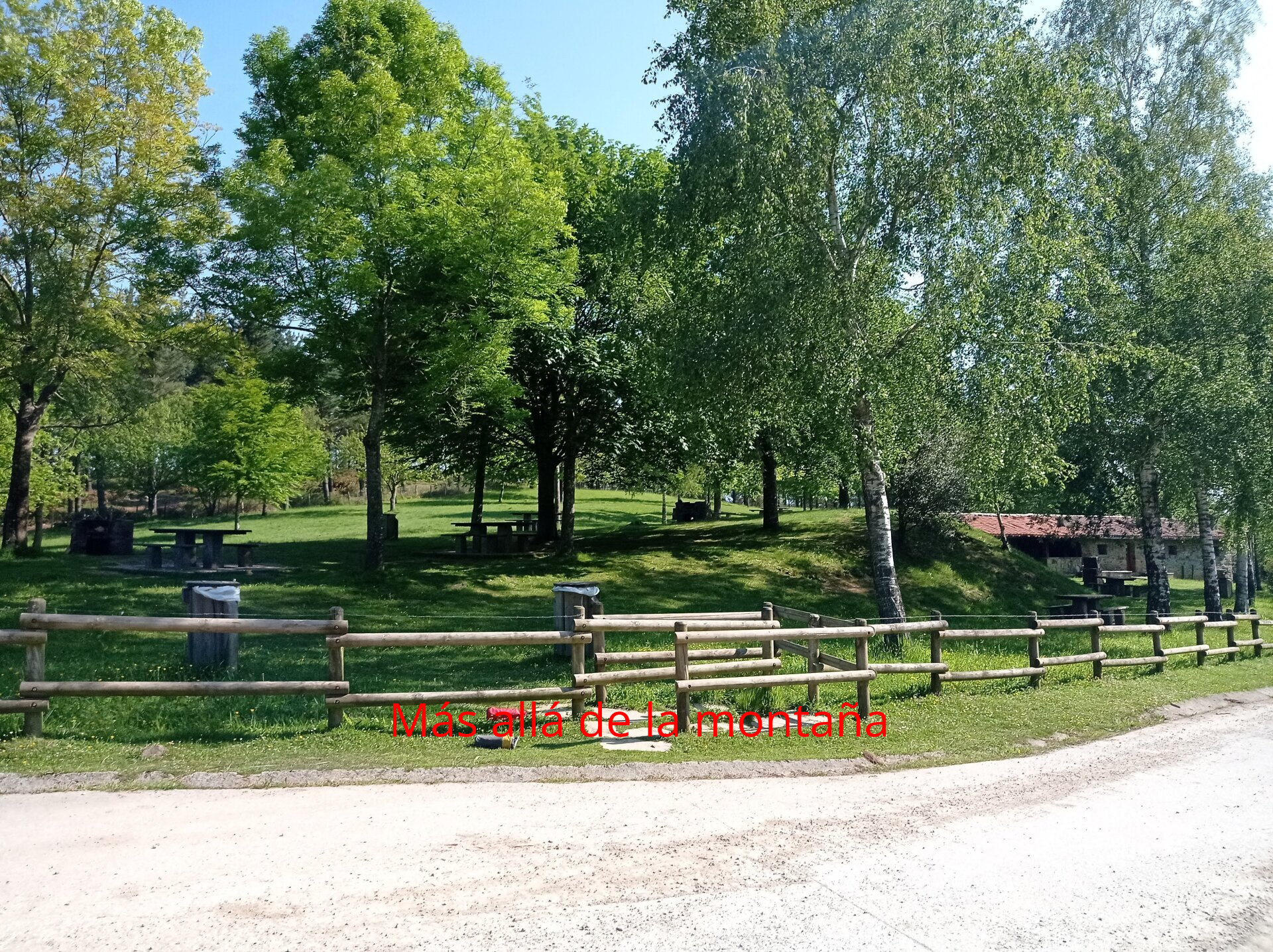 el área recreativa de Landaederra de Orozketa
