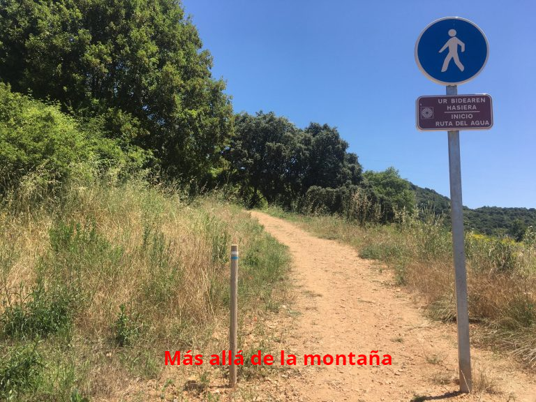 Inicio de la ruta del agua de Berganzo