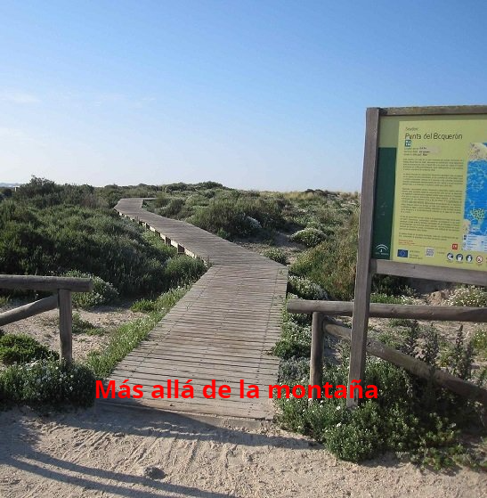 inicio de las pasarelas del sendero Punta Boquerón