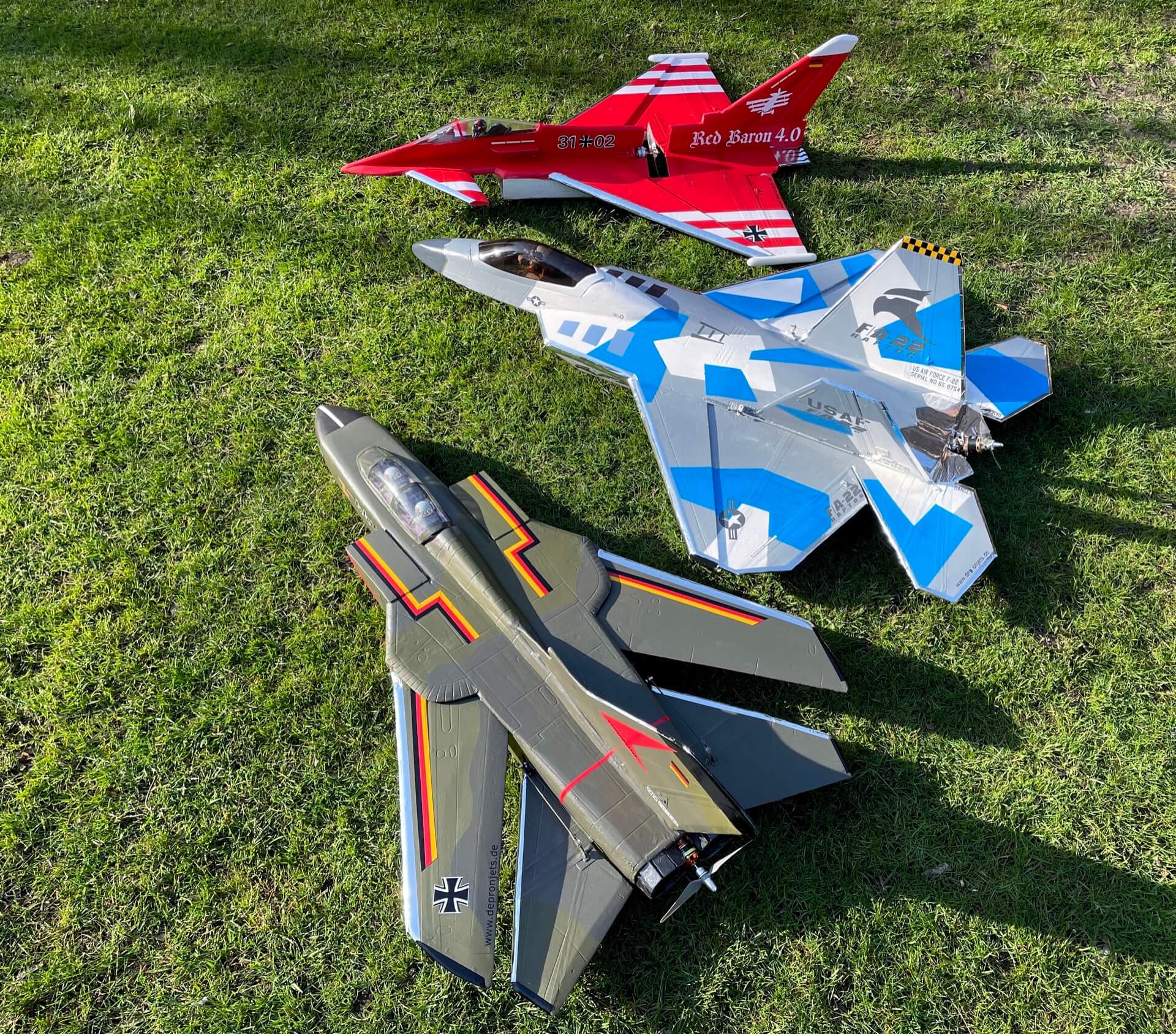 Depronjets Flotte aus 2022 (Eurofighter, F-22 und Tornado) WOW!!! Depronplatten.