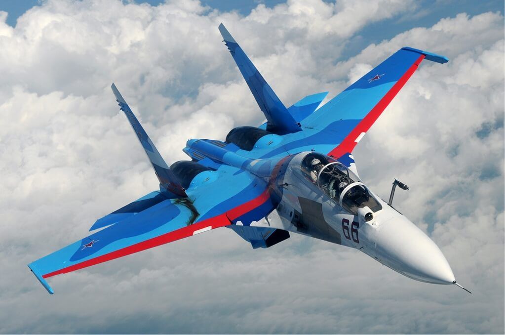 So ähnlich soll es später aussehen. Genauso wie mein großes Modell in der Galerie und auf der Homepage. Su-30 Russian Knights