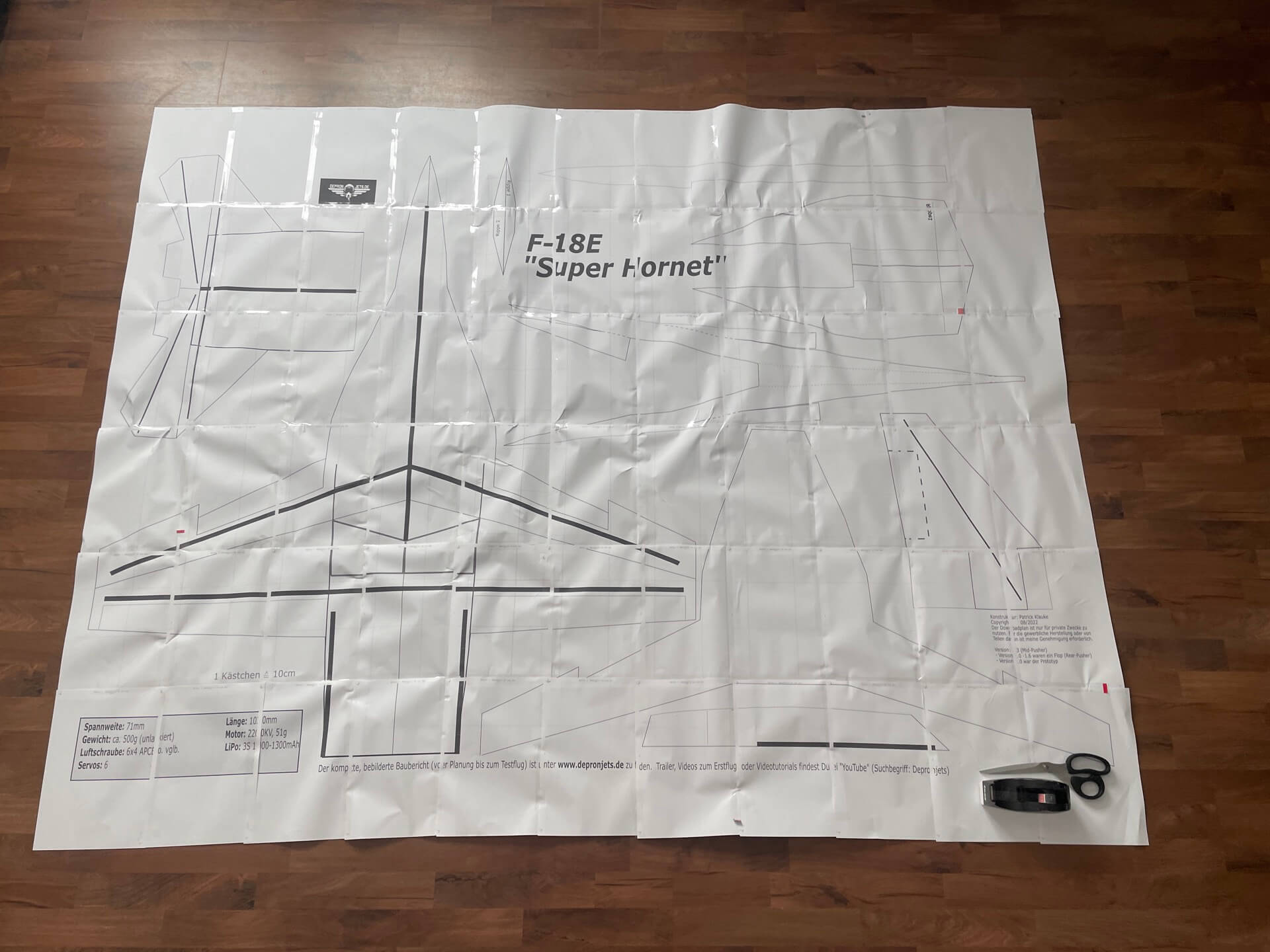 Zusammengesetzter Bauplan in XXL