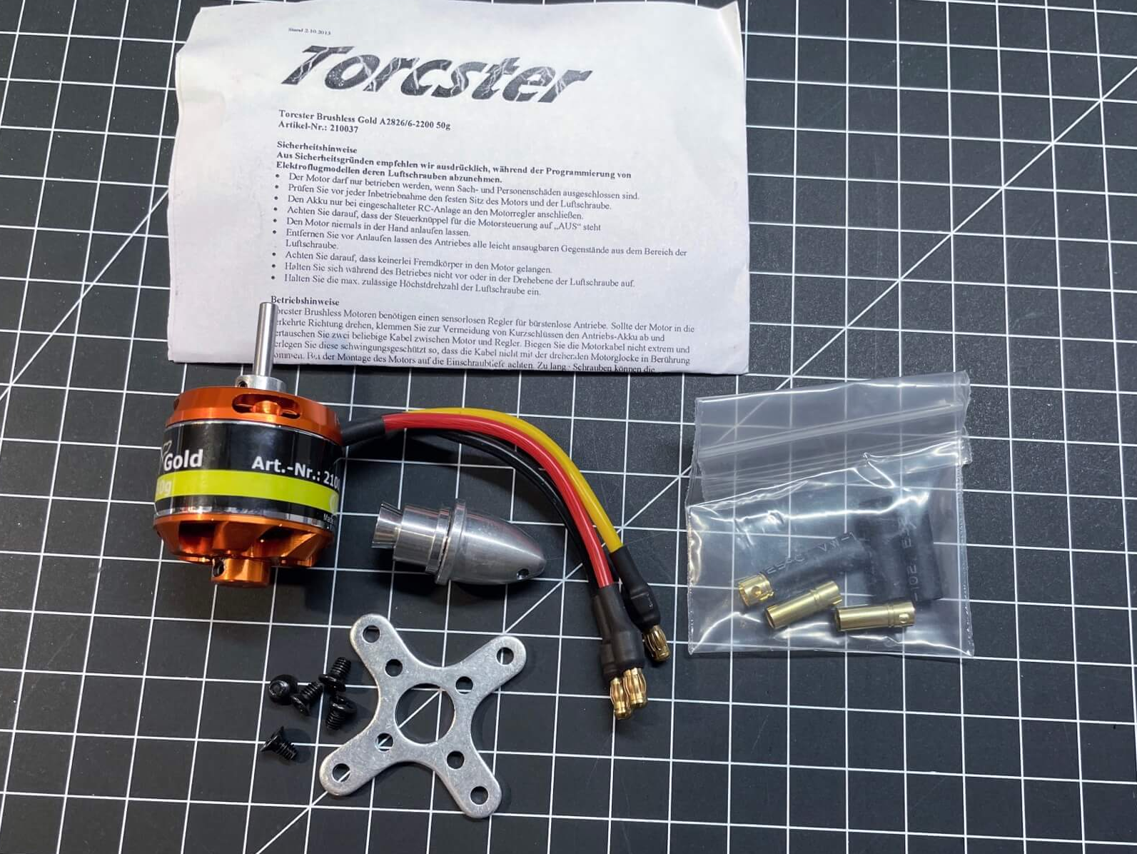 Alles Notwendige zur Montage ist bei Torcter Motoren im Lieferumfang enthalten.