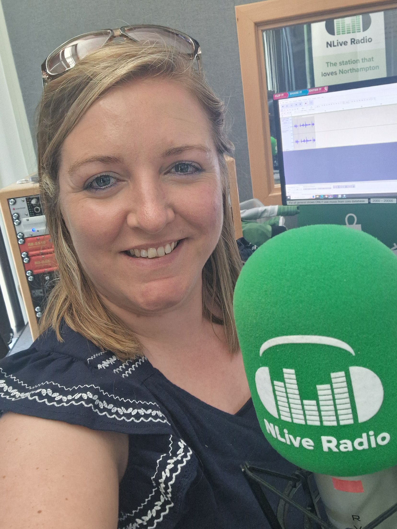 Milly Fyfe at the NLive radio studio